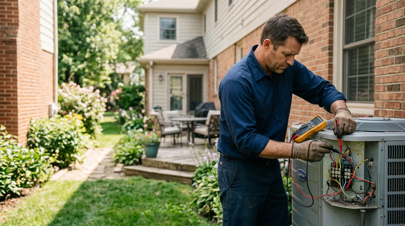 HVAC technician working near Canal Winchester, OH